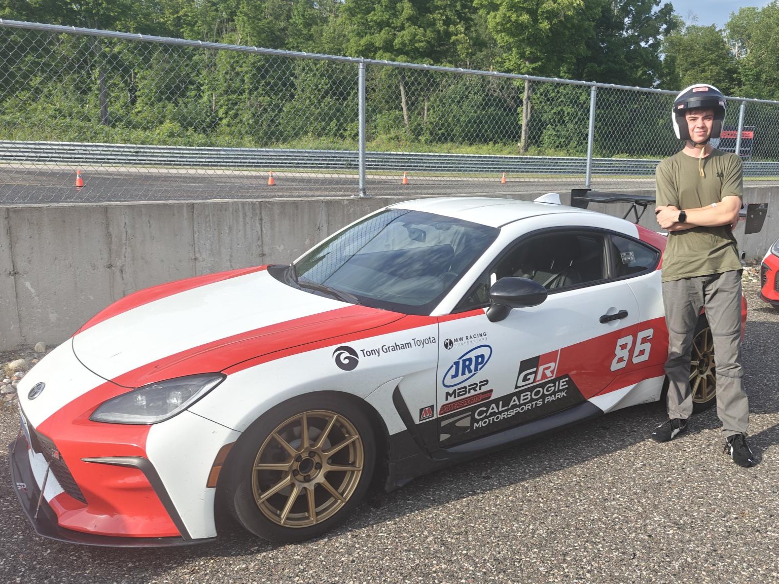 Me standing in front of a GR86